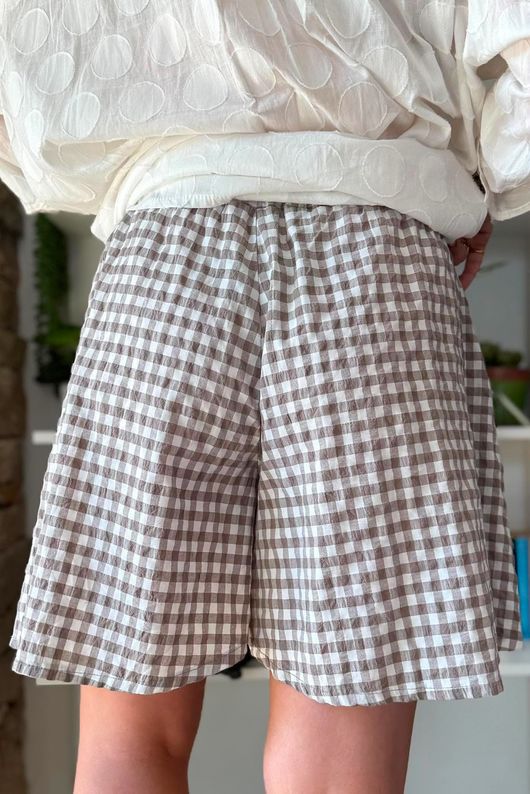 Nonni Gingham City Short Mocha